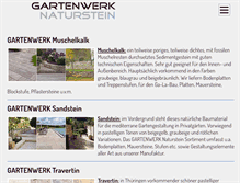 Tablet Screenshot of gartenwerk-naturstein.de